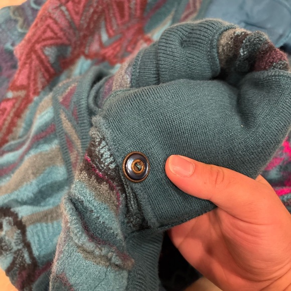 COOGI Multicolor Patterned Cardigan Sweater - Picture 9 of 13